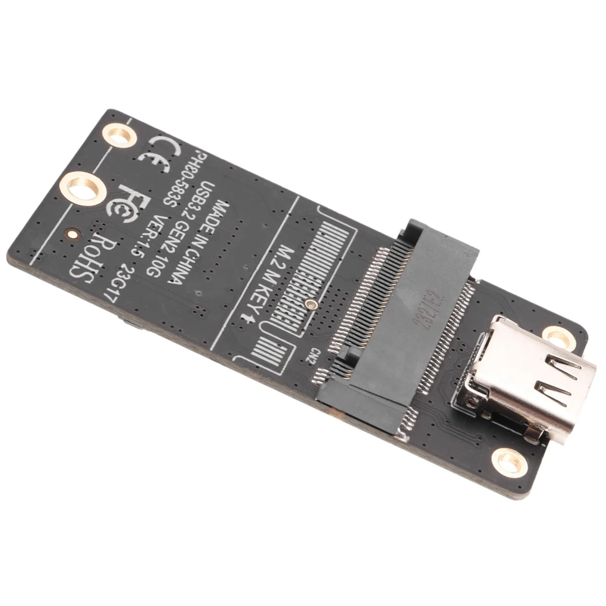 M.2 to C타입 SSD 인클로저 어댑터, M2 NVME HDD 인클로저, 인터포저 보드, JMS583 칩, 10Gbps 지지대 2230 2242 2260 SSD HOT