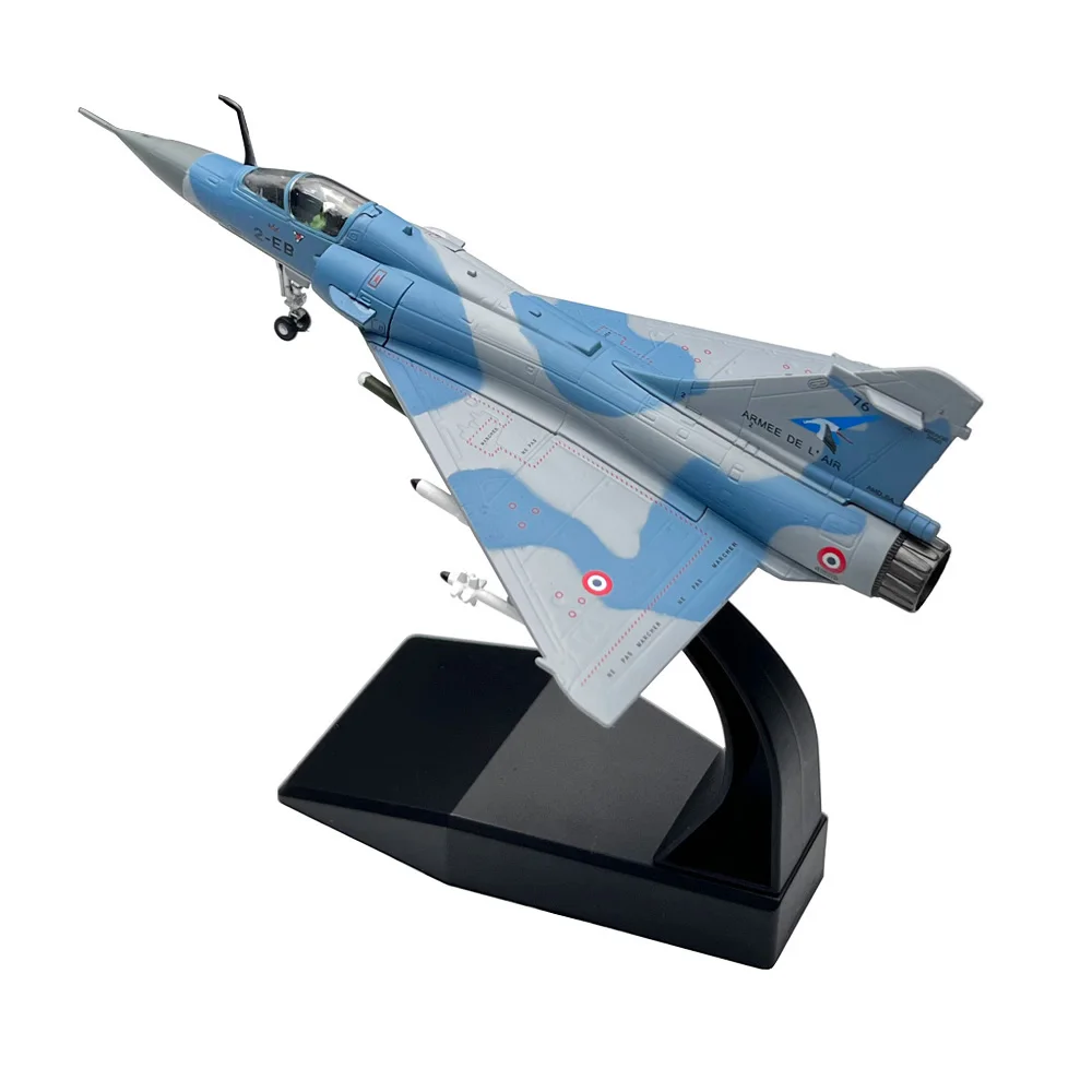 France Mirage 100 Fighter Toy Avion à réaction en métal, avion militaire moulé sous pression, modèle pour collection ou cadeau, 1: 2000