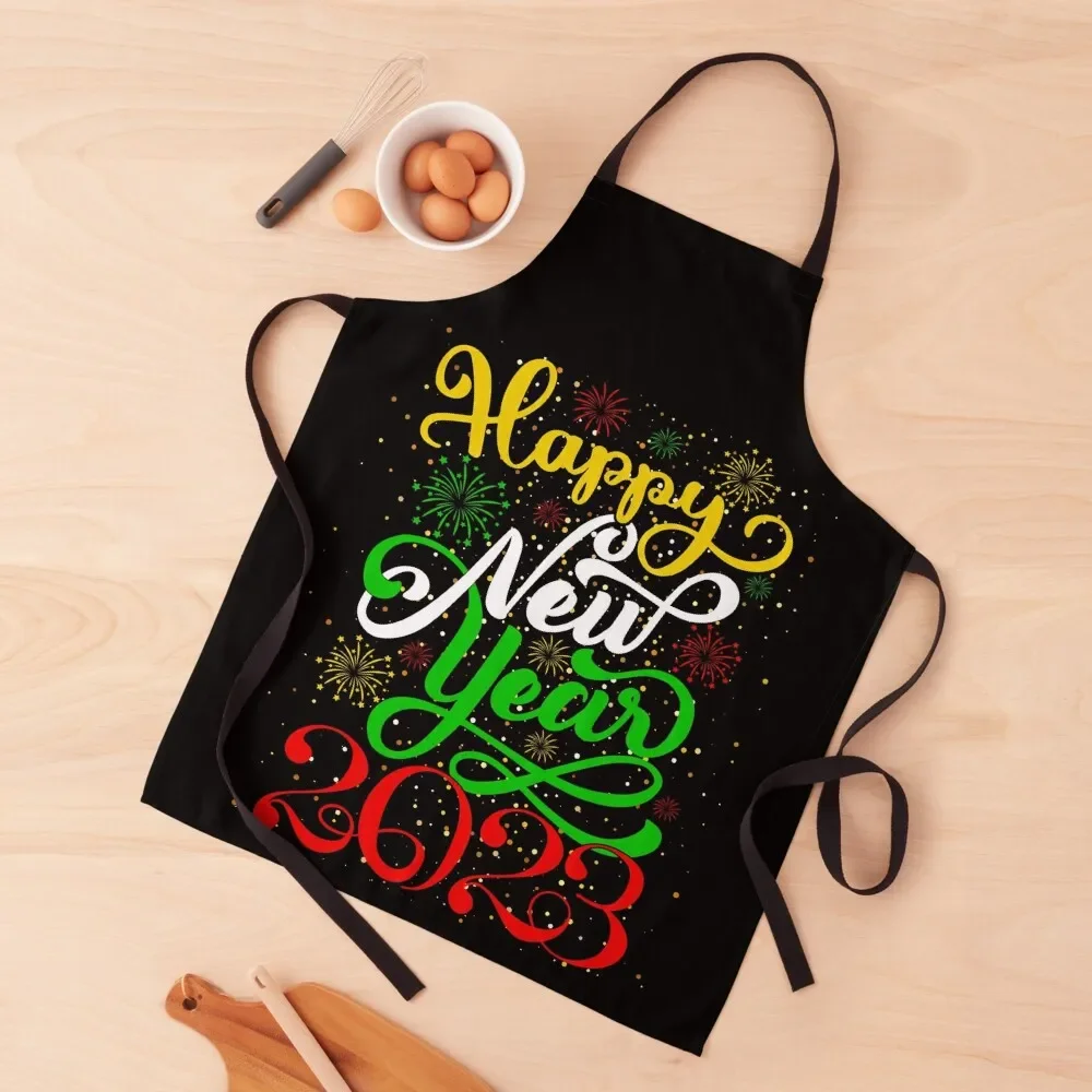 

New Years Eve Party Supplies NYE Men Kids Women 2023 Happy New Year Apron Waterproof Kitchen For Women Ladies Apron