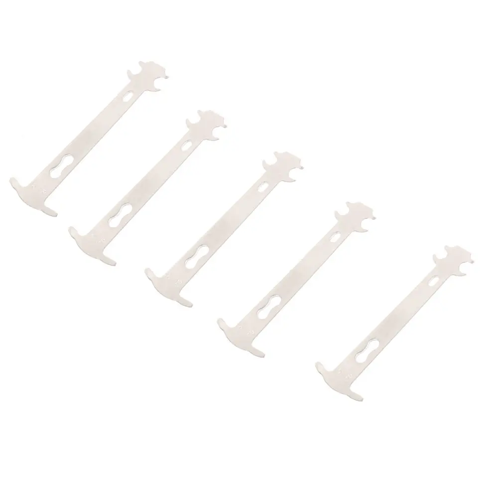 

5pcs Bike Chain Wear Measuring Tool Steel Gauge Portable Repair Instrument Long Lasting Compatible All Chains Lightweight Easy