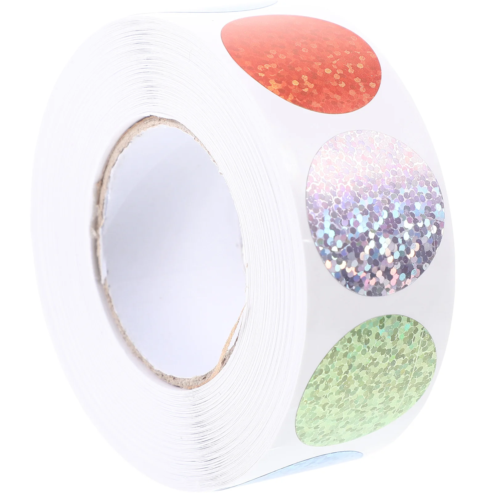 

2 Rolls Sequins Dot Stickers Decorative Seal For Gift Packaging Label Multi-Function Adhesive Roll Sticker Household Baking