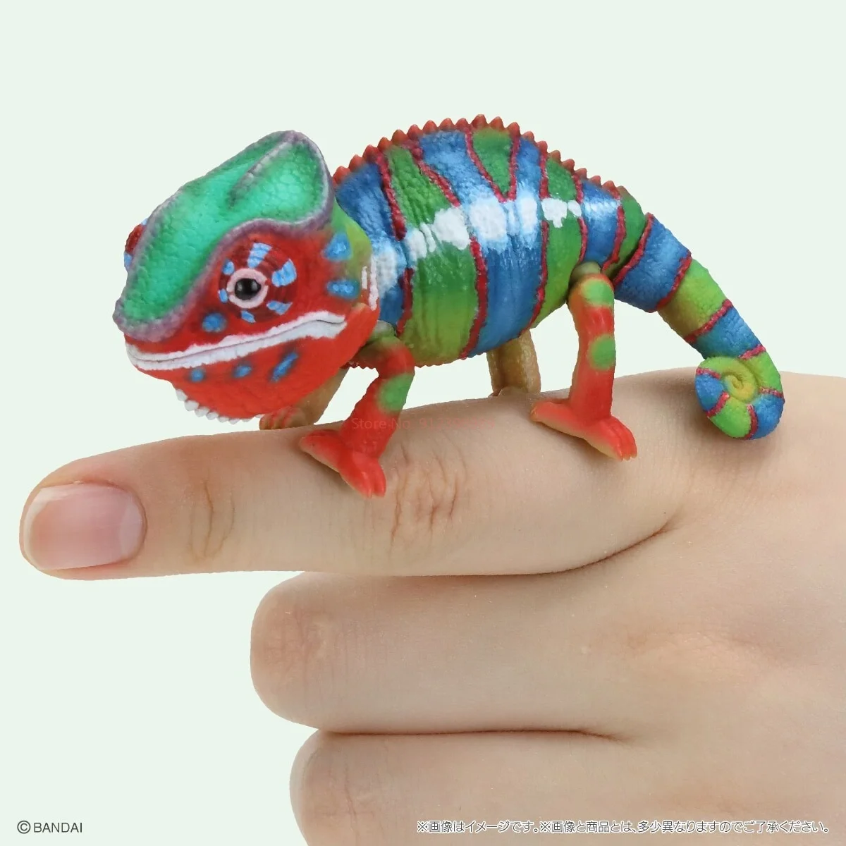 バンダイオリジナル ガシャポン 動物百科事典 カメレオン リアルな動物モデル コレクタブルトイ アクションフィギュア コレクタブル