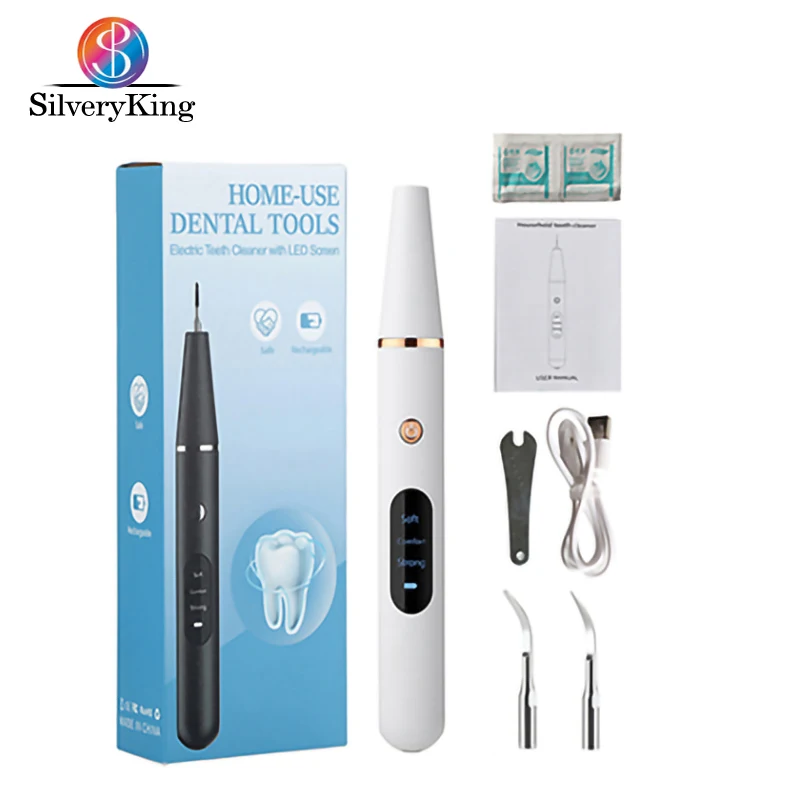 

Portable 3 Modes Electric Ultrasonic Dental Remover Rechargeable Teeth Cleaner Dental Teeth Whitening Scaler Oral Care Tools