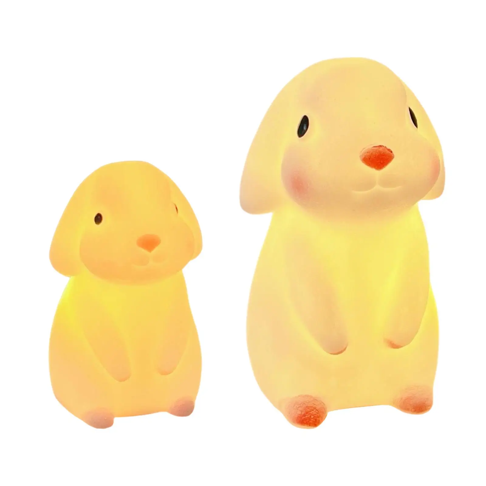 Rabbit LED Table Lamp for Kids, luz noturna flexível, Quarto