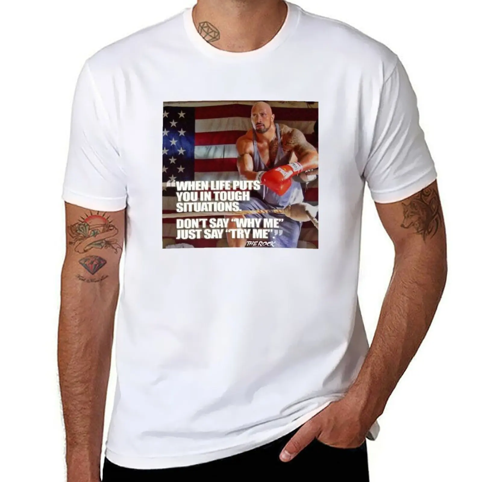 

dwayne johnson T-Shirt t shirt man luxury anime tshirt T-Shirt