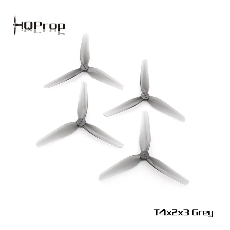 6Pairs  HQPROP T4X2X3 4X2X3 4020 3-Blade PC Propeller for RC FPV Freestyle 4inch Toothpick Micro Long Range LR Drones