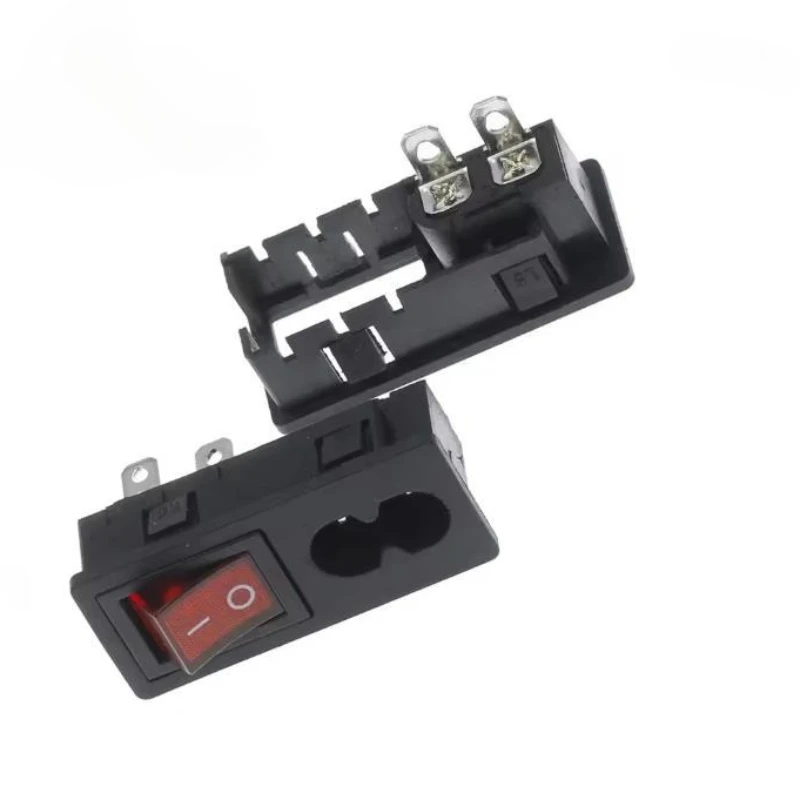 مقبس C8 مع مفتاح مقبس ثنائي في واحد مكون من 8 أحرف مع مفتاح مكون من ثمانية أحرف لأداة التجميل الفرعية مقبس وظيفة الصوت