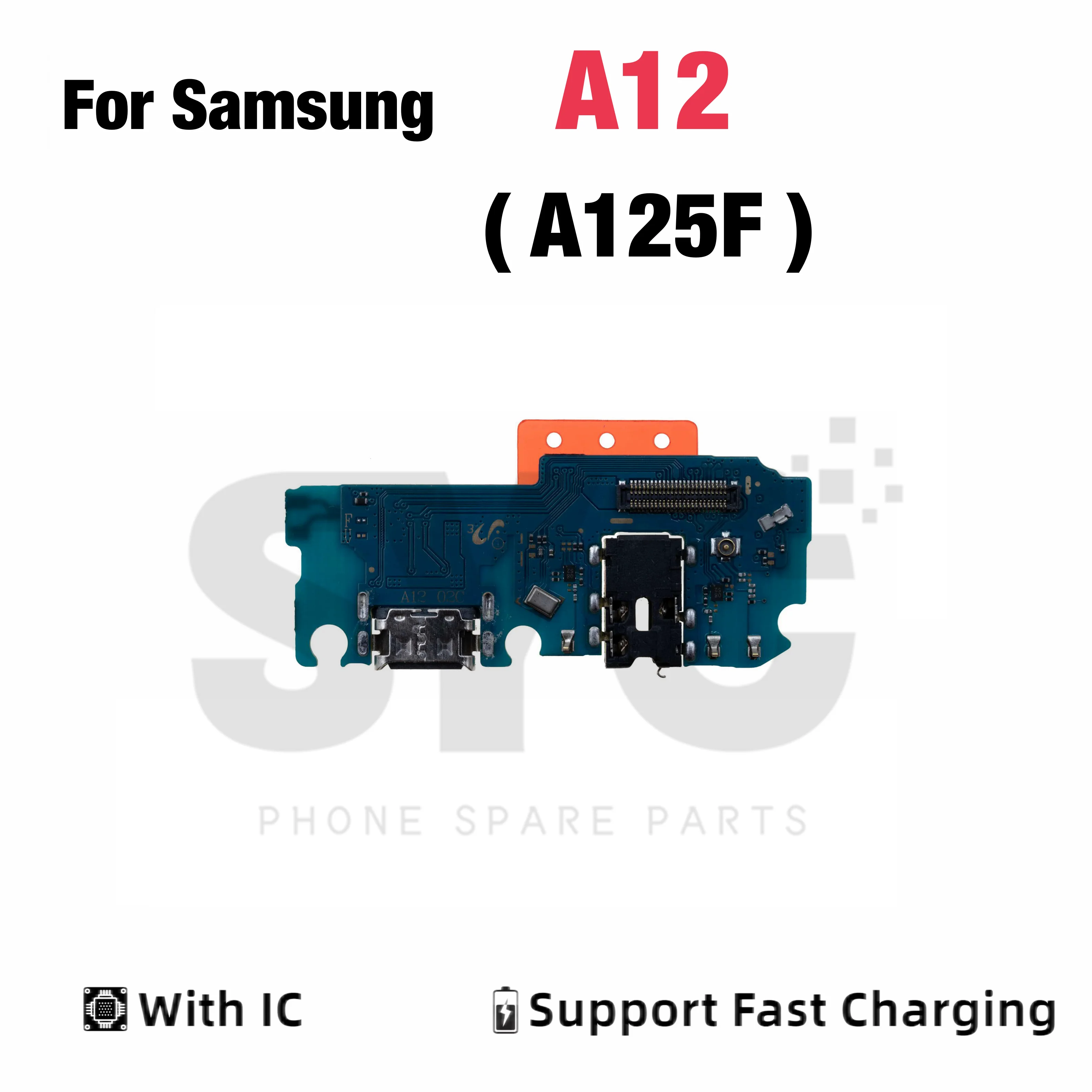 OEM with IC USB Port Charger Dock Connector Charging Board Flex Cable for Samsung A12 A125F Replacement Parts