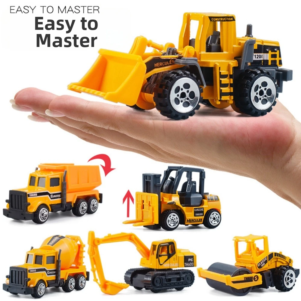 

3pcs/set Mini Children Kids Alloy Tractor 2 Styles Children Collection Gifts Tractor Toy Model Car Toys Engineering Car Model