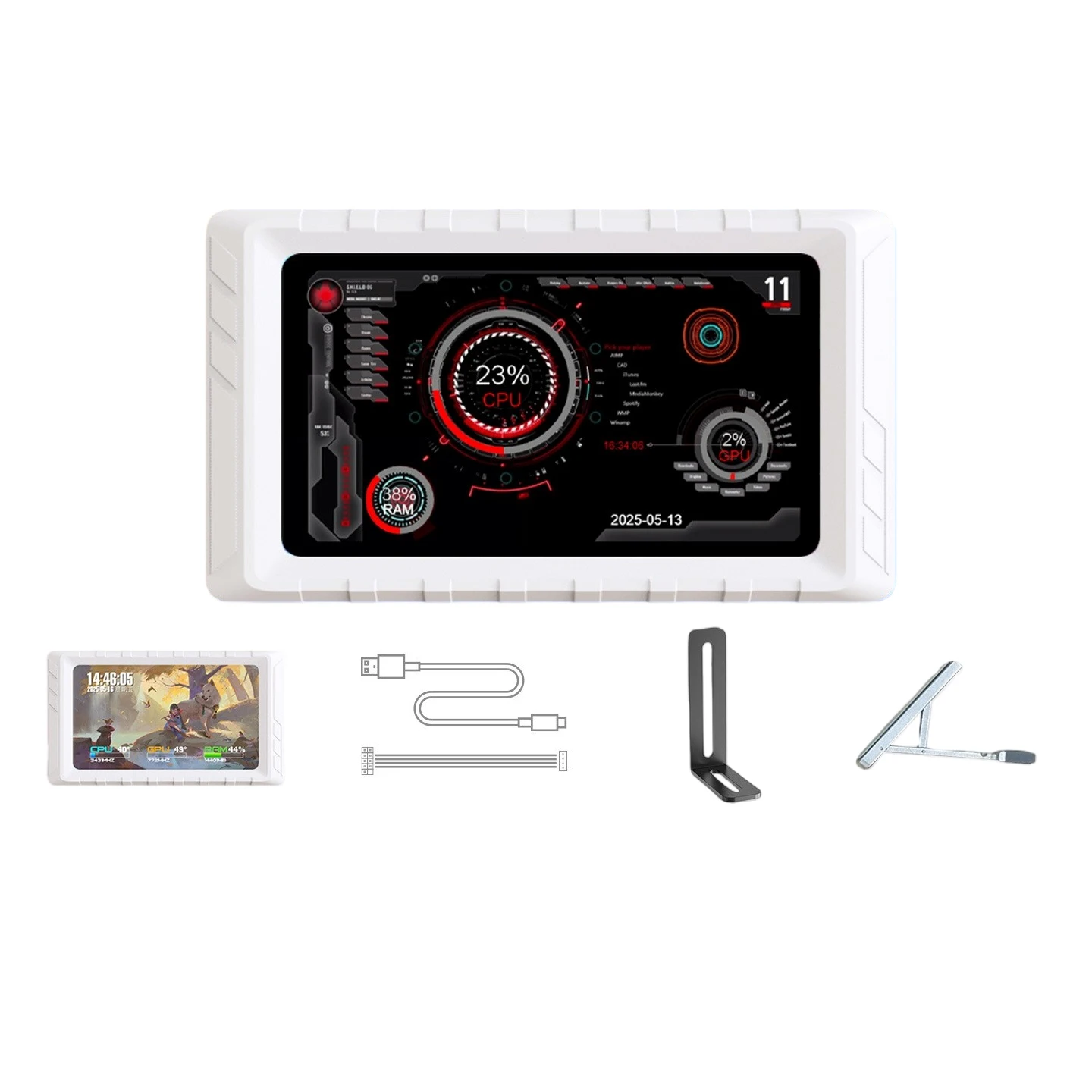 moniteur-secondaire-usb-5-pouces-mirabox-d5-avec-horloge-en-temps-reel-date-et-lectures-de-temperature-du-materiel-pour-la-productivite-au-bureau