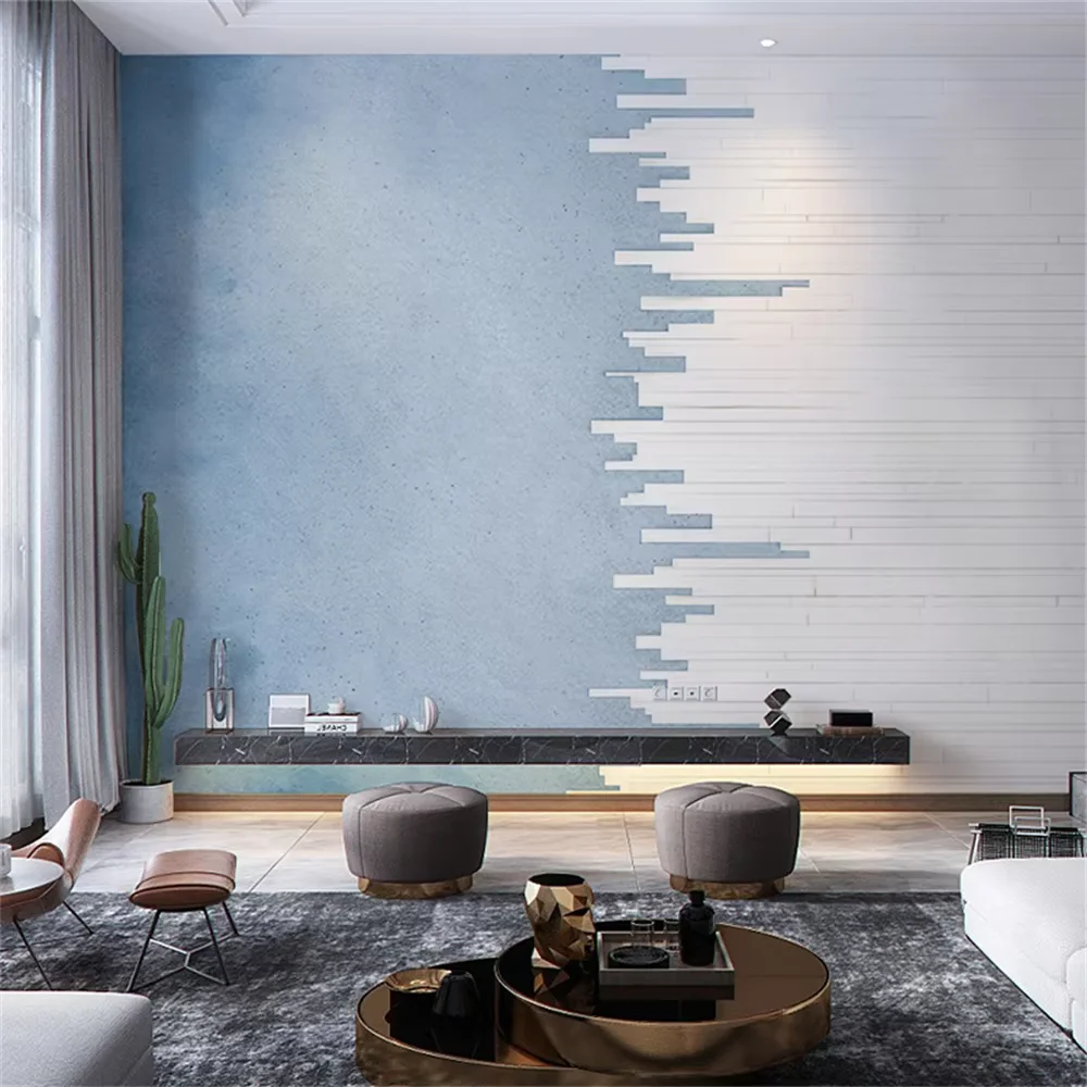 

Пользовательские геометрические абстрактные обои для гостиной ТВ фон настенные обои современное искусство настенное покрытие столовая спальня