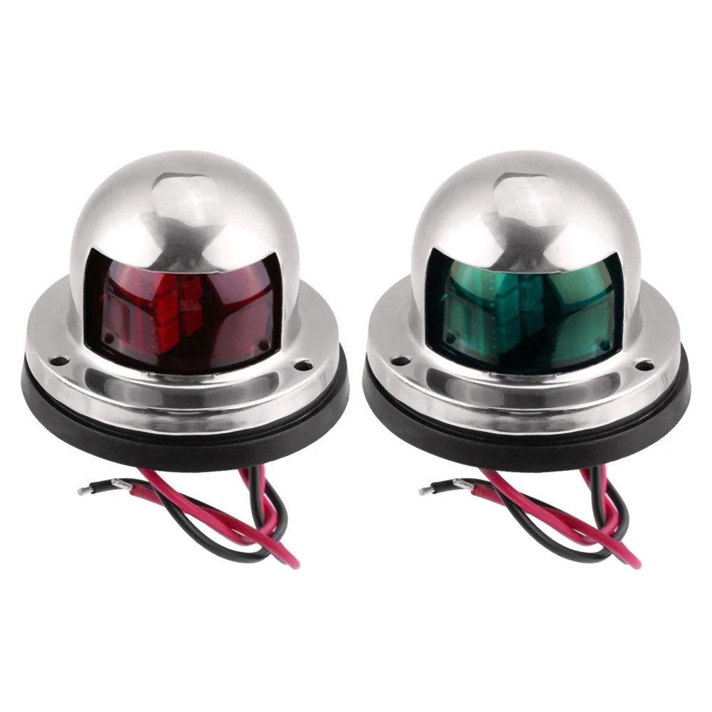 

2pcs Red Green 12V LED Running Lights For Boat Navigation Light Sailing Signal Lamp Marine Boat Side Lights Yacht Accessories