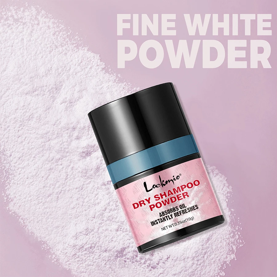 Lockmio Dry Shampoo Powder Instant Volume Strong Oil Control Hair Fluffy Refreshing Air-Feeling Hair Styling Volumizing Powder