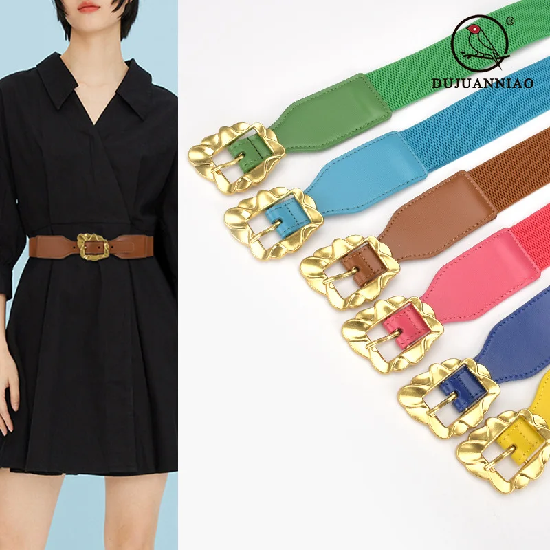 

Women's Belt Fashion Casual Decorative Jeans Versatile Belt Summer New Trend Luxury Black Candy Color Waist Cover