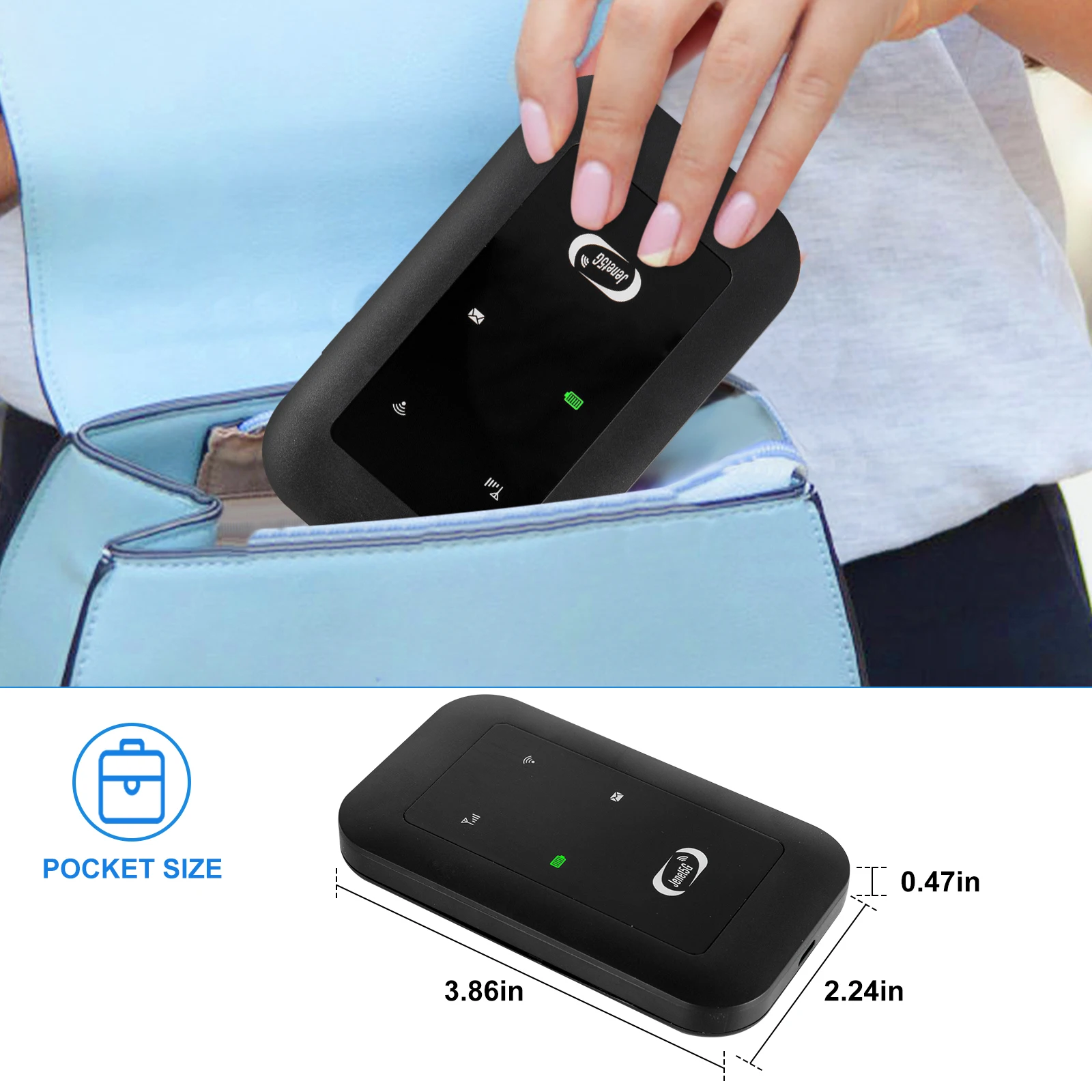 OEM/ODM Wireless Router Small and Light Mini 4g Pocket Router Unlocked with 3FF SIM Slot 4g Mobile Wifi Hotspot