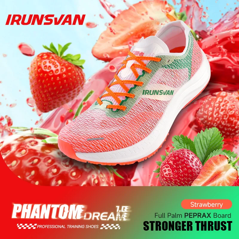 

IRUNSVAN Nylon Carbon Outdoor Marathon Running Shoes Men 2024 Sport Shoes Breathable Cushioned Rebound Suitable for Heavy Runner