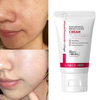 Laikou Niacinamide 화이트닝 크림 오일 컨트롤 오일 컨트롤 안티 링클 모이스춰 라이징 페이셜 크림 한국 스킨 케어 화장품 30g