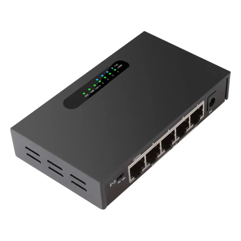 

Коммутатор Ethernet PoE RJ45 Настольный сетевой коммутатор Ethernet с вилкой стандарта США