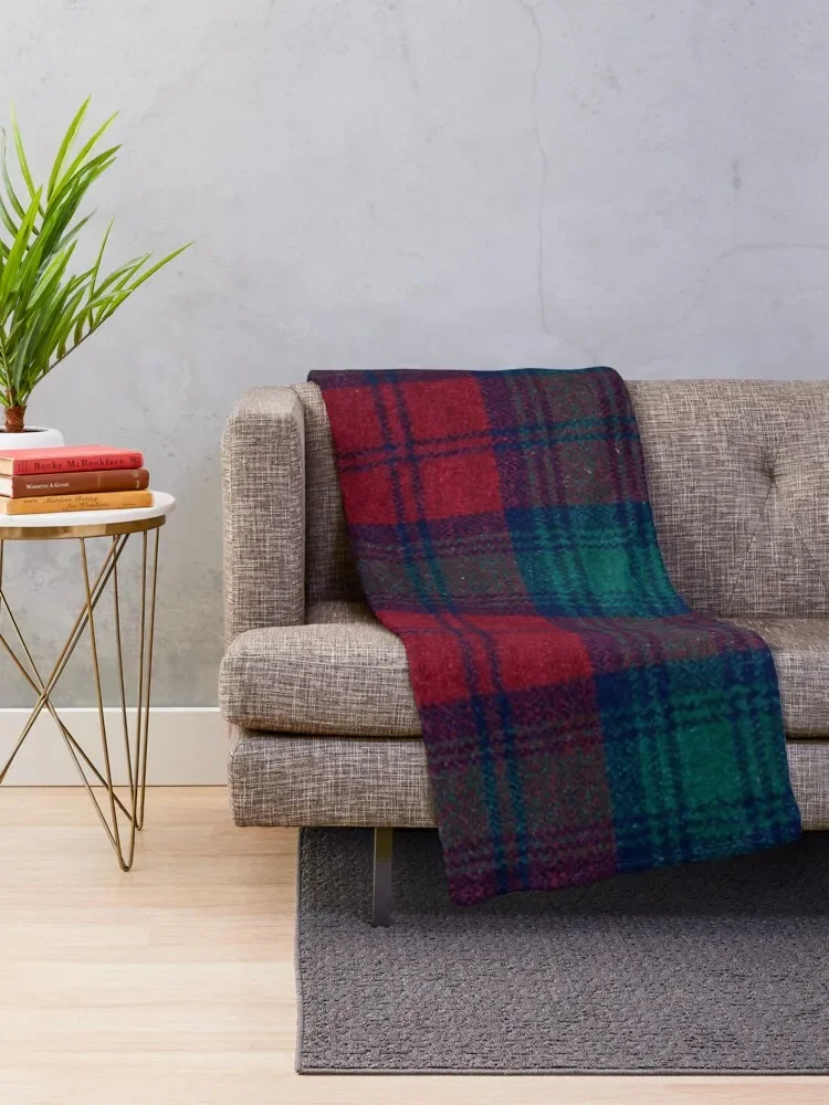 Lindsay Tartan Throw Blanket Soft Plaid Vintage Shaggy Blankets