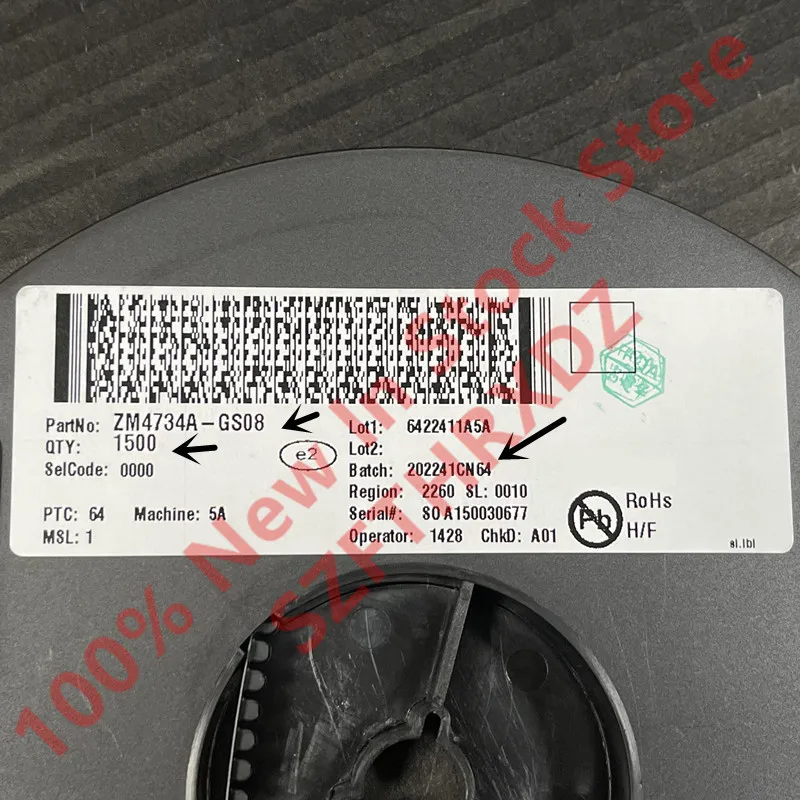 زينر ديود ، 1 وات ، V ، ZM4728A ، V ، ZM4729A ، V ، zm29a ، V ، zm42a ، 12V ، ZM4744A ، 15V ، ZM4763A ، 91V ، أصلي ، جديد