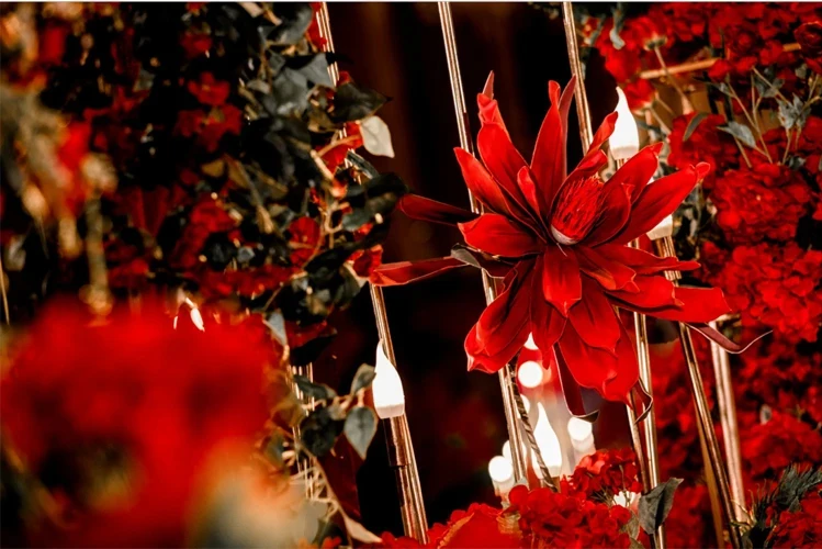 Riesige künstliche Magnolienblume aus Schaumstoff, Hochzeits-Hintergrunddekoration, Gangdekoration, große Orchidee, Dekoration für Heimpartys, Events, Fensterdekoration – Detail 3