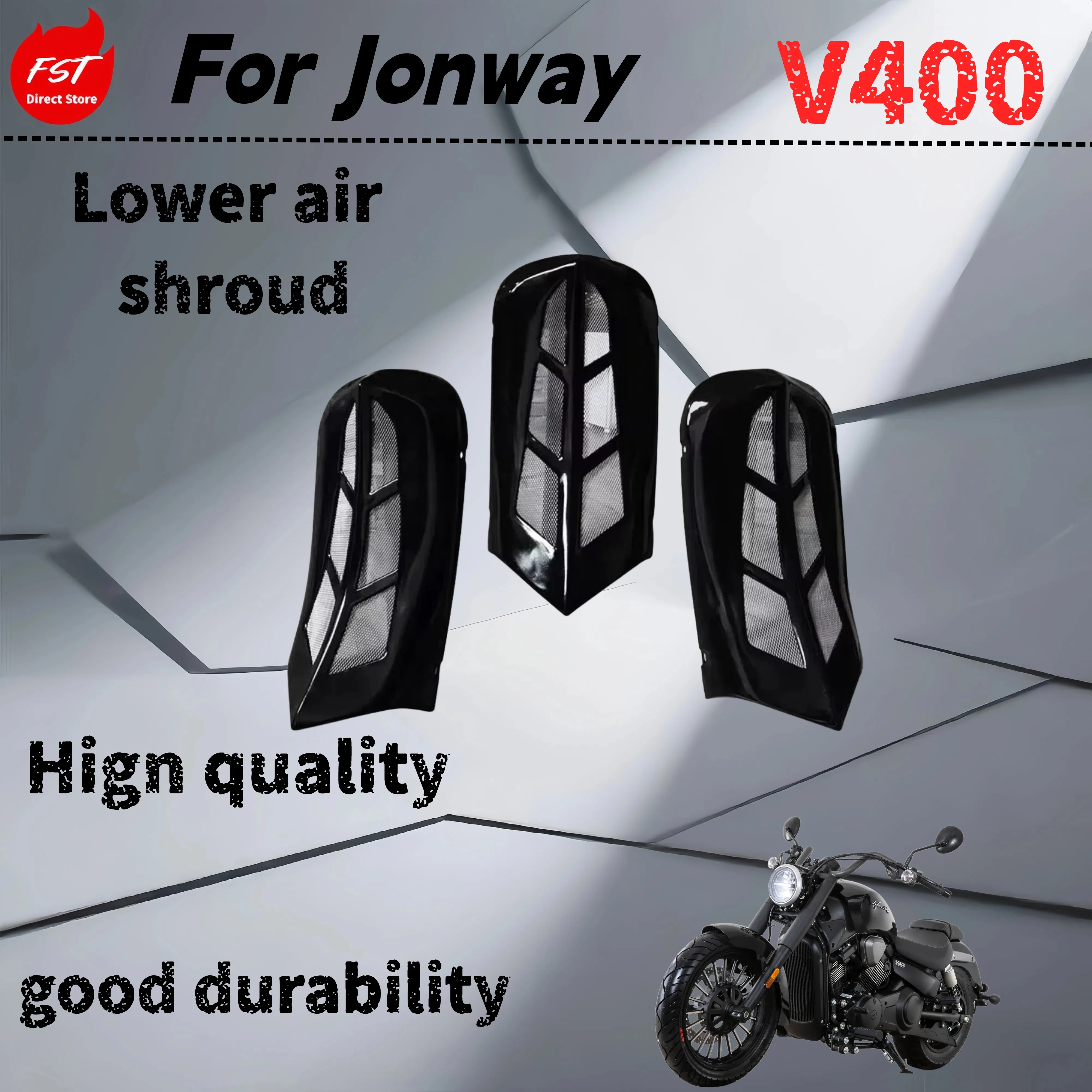 

For Jonway V400 lower deflector Harley gangster style water tank net protective cover modified accessories