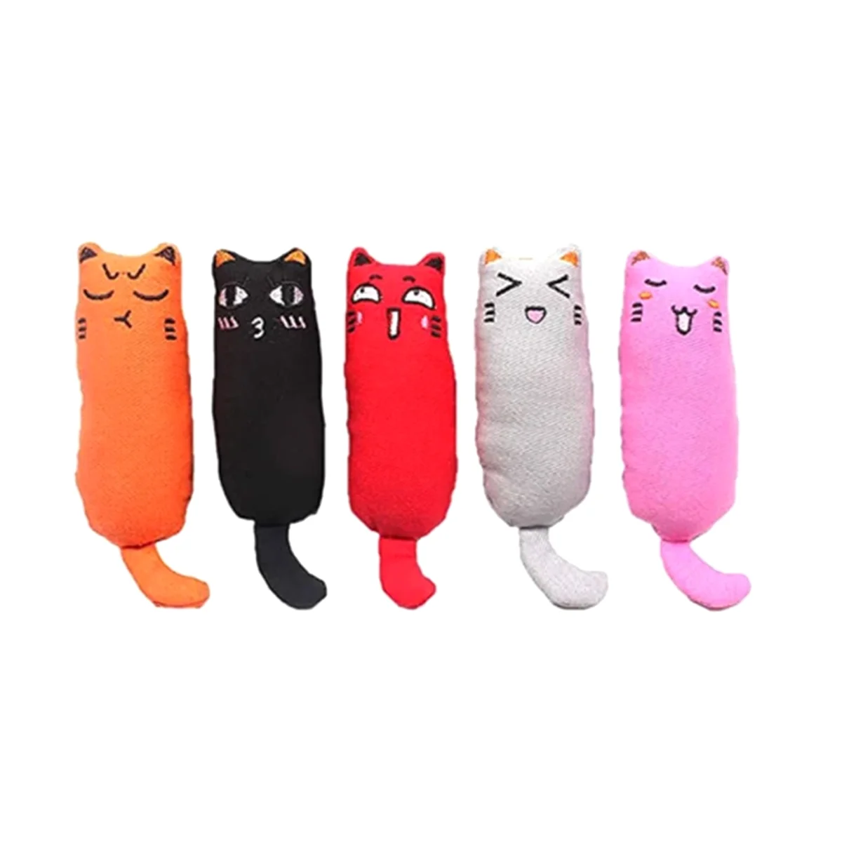 Rustle Sound Catnip Toy Cats Products for Cute Cat Toys for Kitten Teeth Grinding Cat Plush Thumb Pillow Accessories