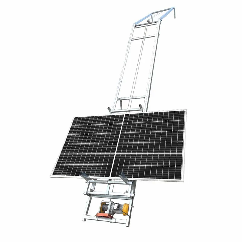 

Specialized Installation Platform for Sloping Roof Photovoltaic Panels Automatic Turning Tilting Lift From The Top of The Slope