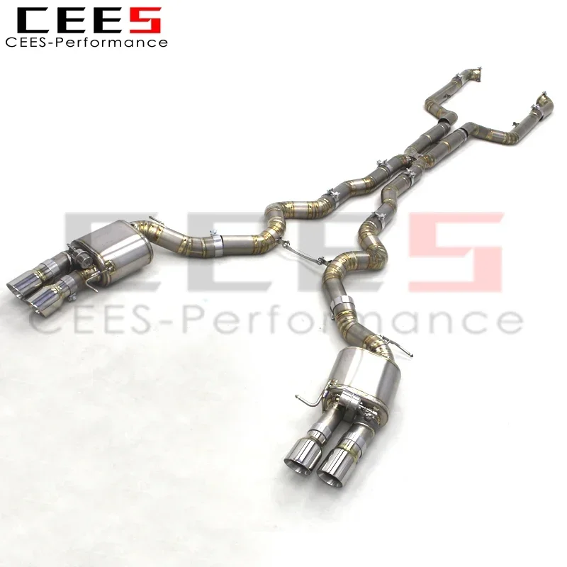 CEES Catback Exhaust Pipes Escape for BMW M5 F10/F15 4.4TT 2012-2016 Racing Titanium Exhaust Pipe System Muffler Assembly