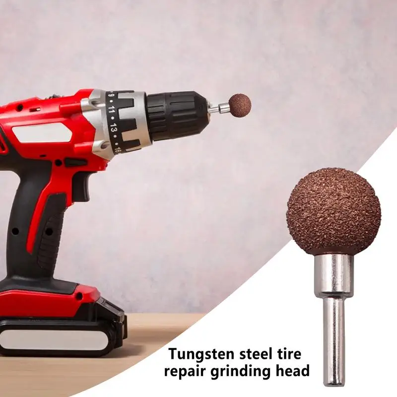 Tire Buffing Wheel Adapter Bowl Type Tire Patch Buffing Wheel For Car Tire Maintenance Head Eraser Wheel High-Speed Patch Tool