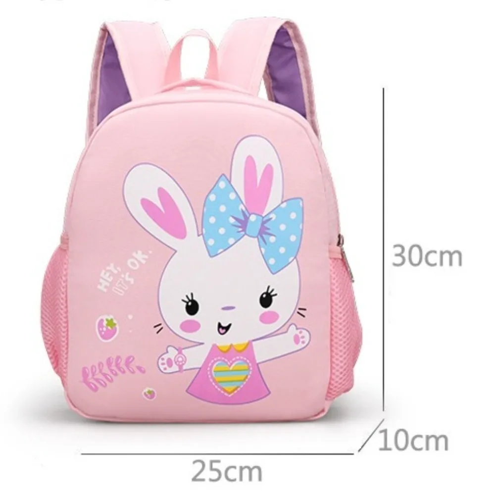 Cartoon Rabbit Dinosaur Pattern Children Backpack Gift Large Capacity Schoolbag Waterproof Knapsack School Use