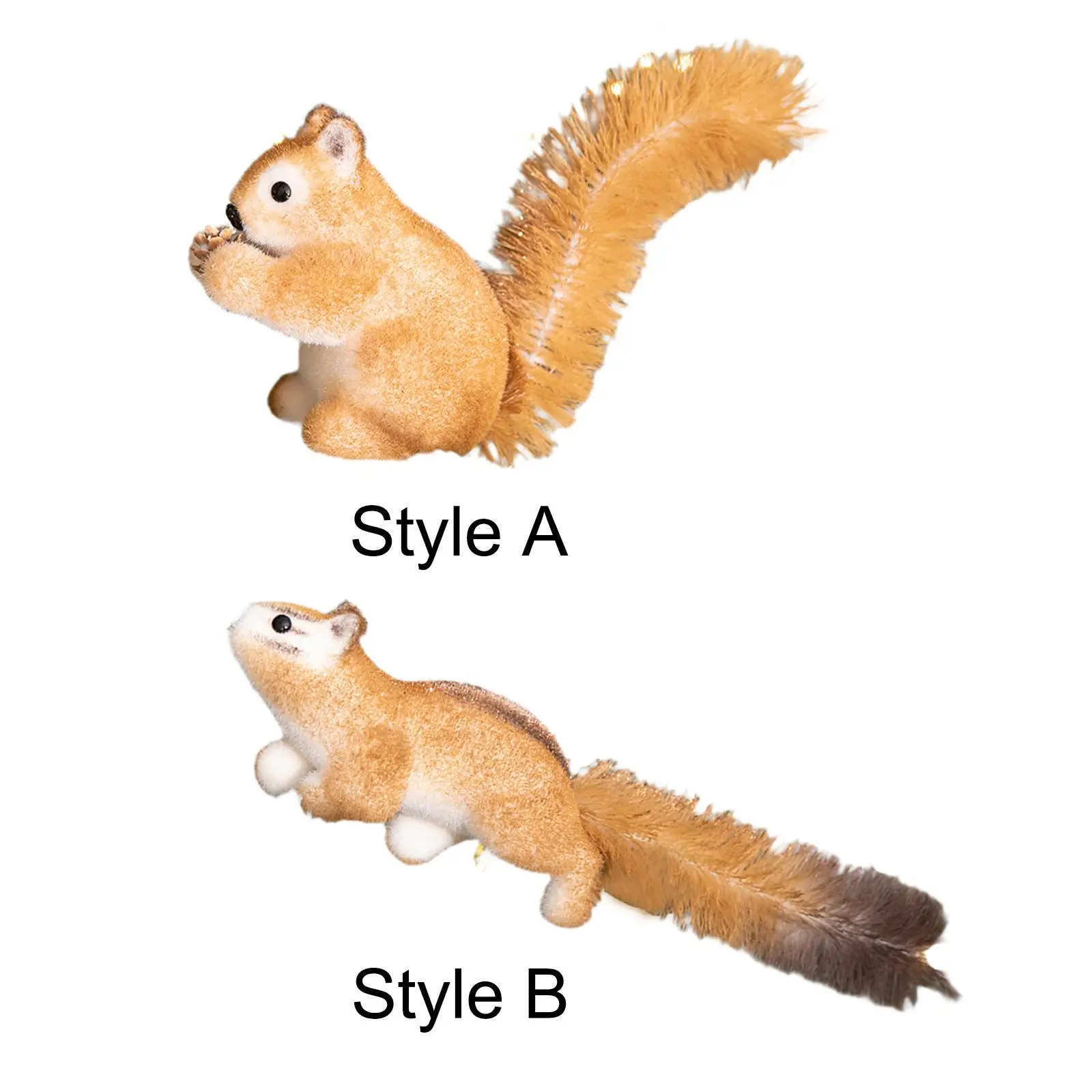 Christmas Squirrel Decor Simulated Lightweight Collection Adorable Home