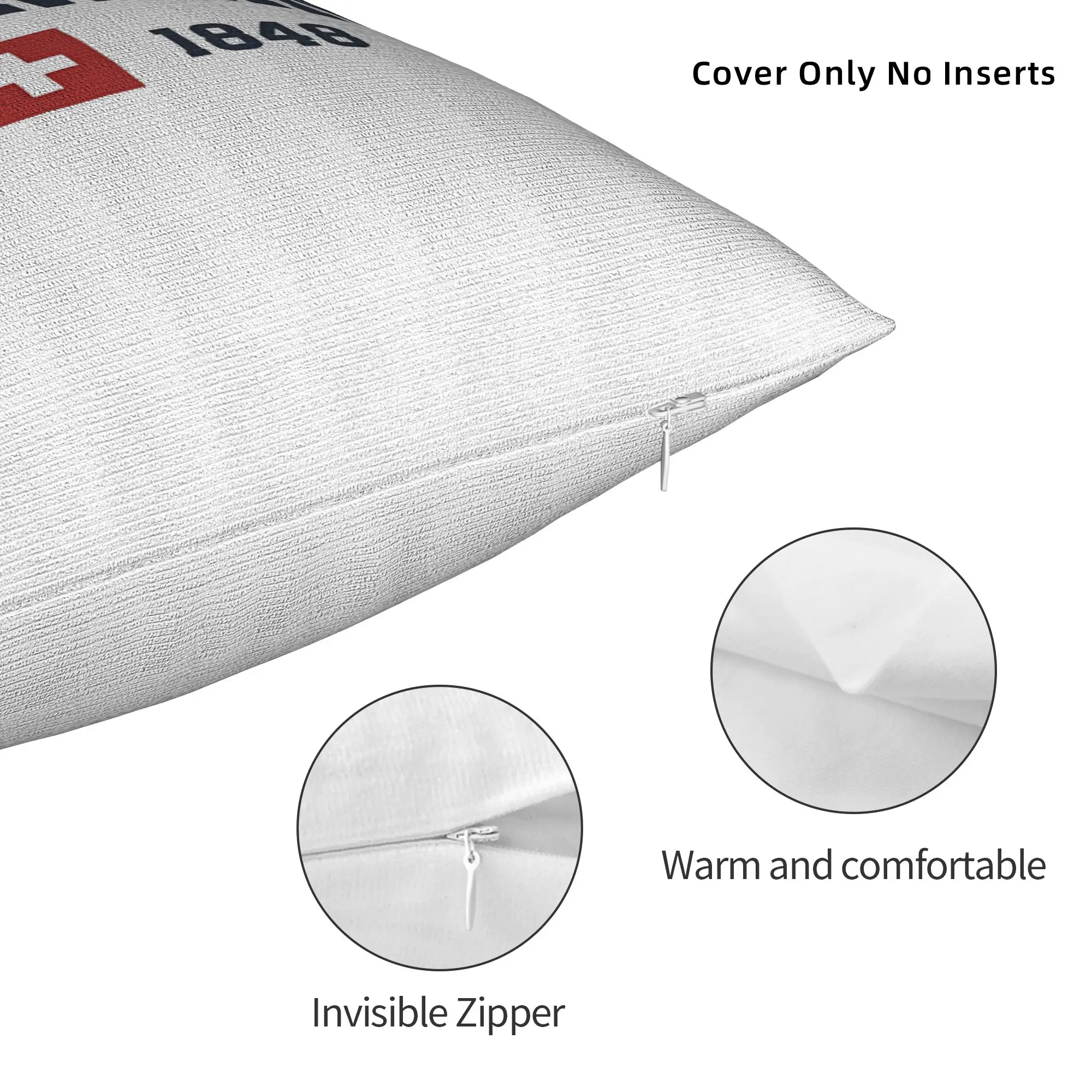 Printing Switzerland Swiss Flag Euro Trip Pillowcase Polyester Cushion Cover Europe Throw Pillow Case Cover Home Dropshipping