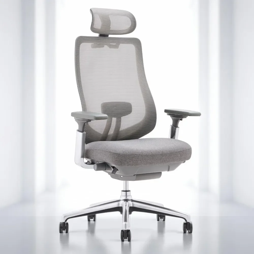 Ergonomic Mesh Office Chair, High Back Executive Desk Chair with Adjustable Headrest, Slide Seat