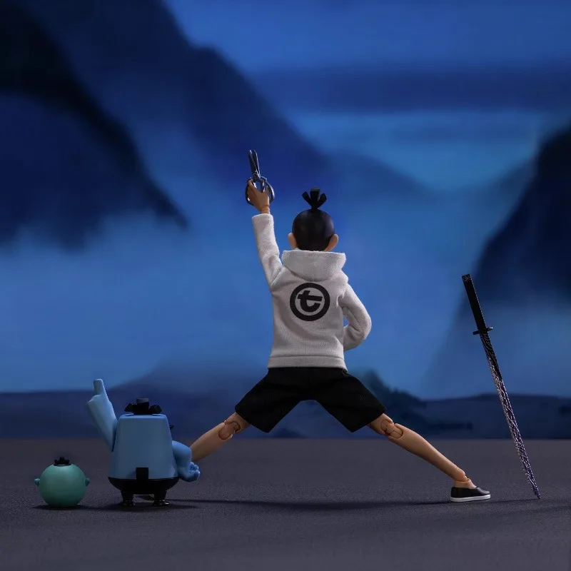 GONG Original 1/8 ผลิตภัณฑ์สำเร็จรูป ตุ๊กตาขยับได้ งานประณีต ตุ๊กตา Scissor Seven ของเล่นอนิเมะ ของสะสม โมเดล ของขวัญเทศกาลสำหรับเด็กผู้ชาย