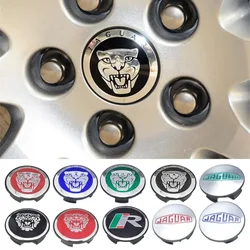 4Pcs Car Wheel Center Hub Caps Cover for Jaguar Logo XF XJ-S XJ-6 X-Type XE S-Type F-PACE F-Type XK8 XK XKR XFR X351 Accessories