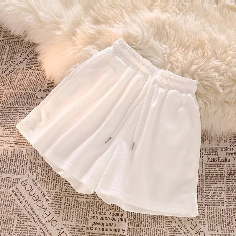 Korean Style Womens Casual Shorts Summer Loose High Waist Lounge Shorts Wide Leg Comfortable Athletic Shorts image 3