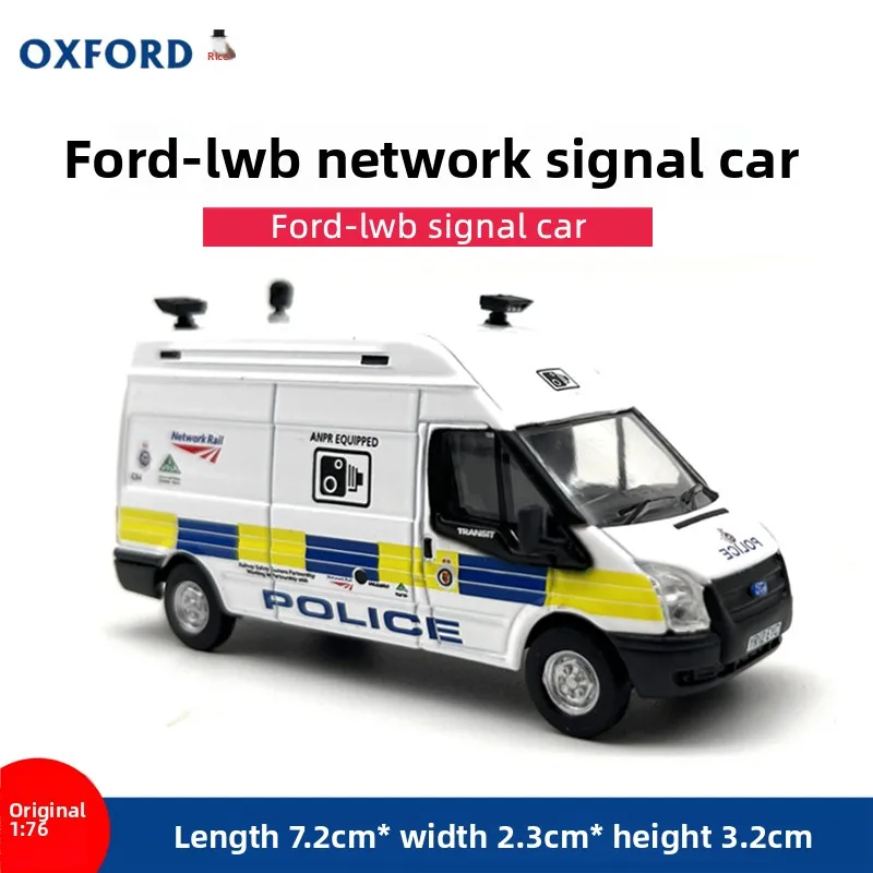 Diecast OXFORD Scala 1:76 Ford LWB Trasportatore di segnale di rete Modello di auto in lega Giocattolo da collezione Regalo Souvenir Display Ornamento