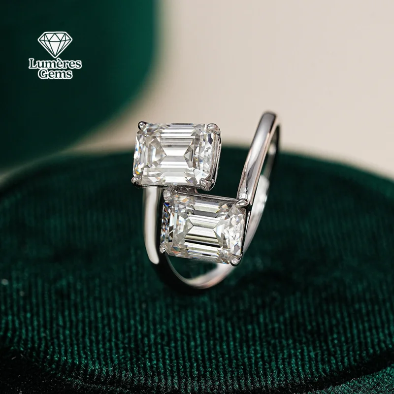 LumièRe Gems Presents The Latest Hot-Selling Morganite Platinum 18K Gold Couple'S High-End And Luxurious Engagement Jewelry.