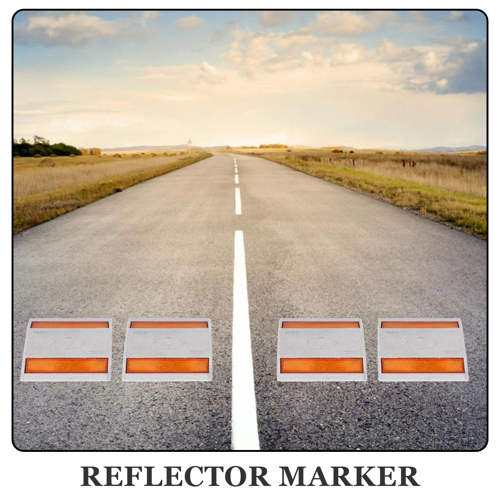 عاكس الطريق مسمار ماركر الألومنيوم للرؤية الليلية درب وقوف السيارات المرآب التحكم في حركة المرور مقطورة سيارة ملحق