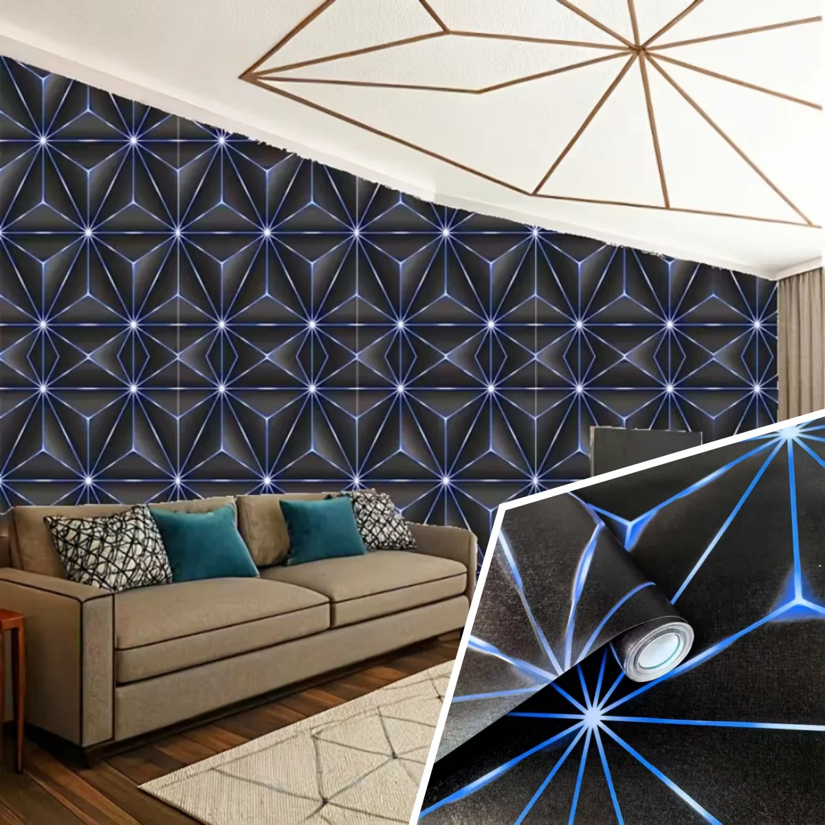 Papel Parede 3d Adhesive Self Adhesive Vinyl Wallpaper Room Home Bedroom Decor Meubles Kitchen Cabinets for Bar Gaming Room