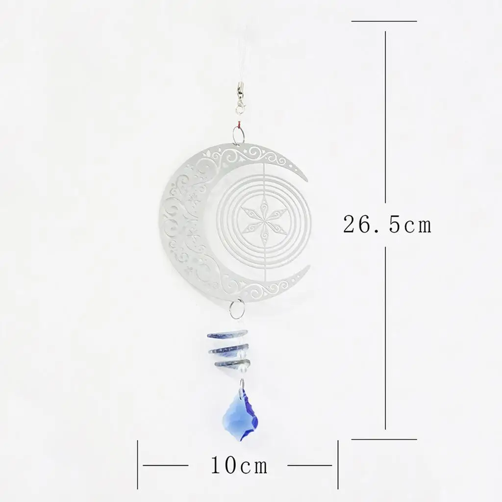 Stainless Steel Wind Chimes Pendant Wind Bell Garden Indoor Bedroom Decor