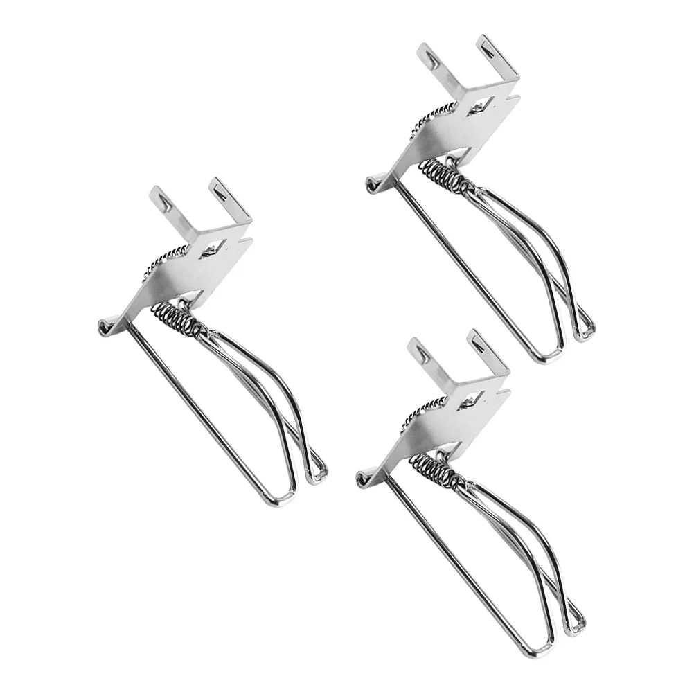 3 Pcs Cashier Box Clip Paper Clips Fixing Clamps Register Accessory Metal Money Tray Iron Supply Drawer Man