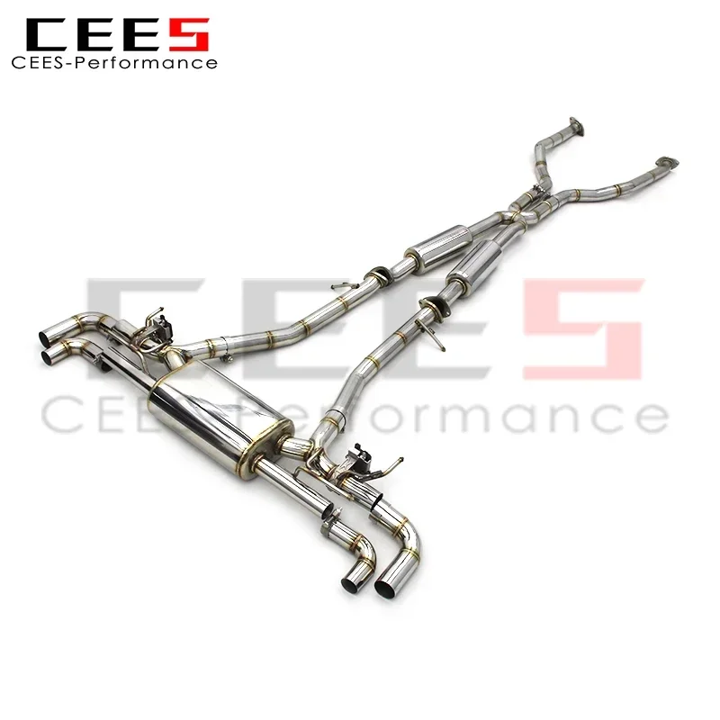 CEES Catback Exhaust Pipe for Lexus LC500 LC500H 3.5L 2016-2021 SS304 Stainless Steel Car Escape Exhaust Valve Control System