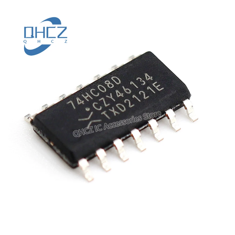 5pcs 74HC08D SOP-14 SN74HC08DR four-way 2-input and gate SMD logic chip New and Original IC chip In Stock