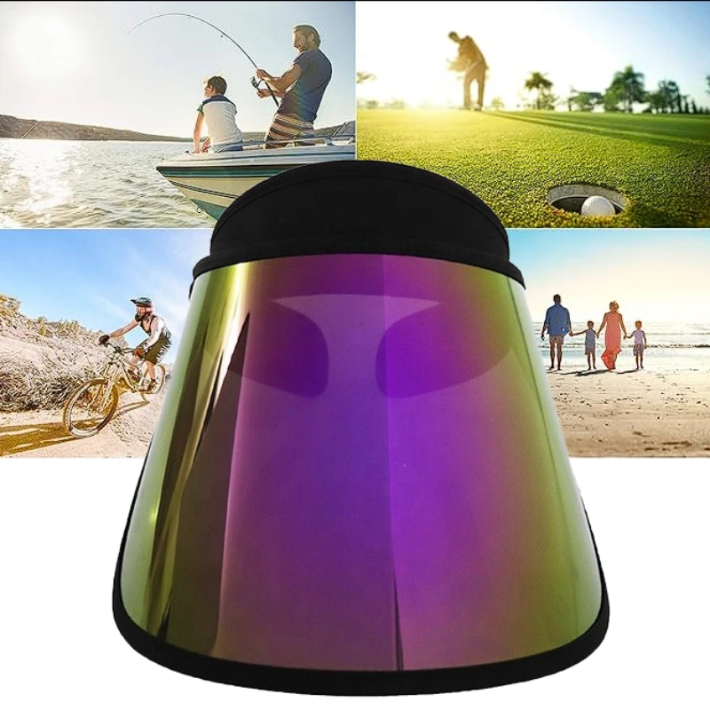 Women Men Summer Golf Cap for Adult Purple Color Set Outdoor Travel Beach Sport Hats 99% UV Protection Breathable Sunshade Hat