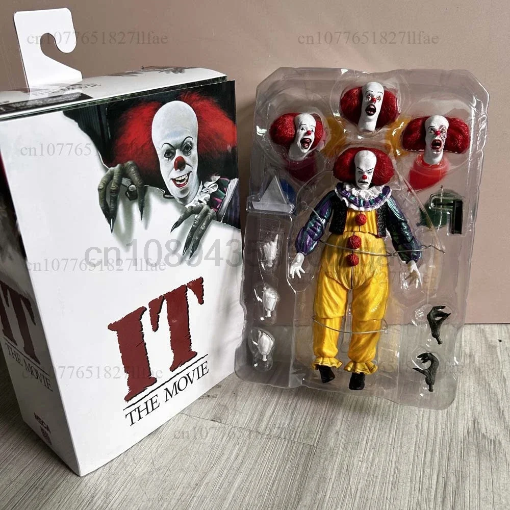 NECA-Figurine d'action Joker, Stephen King, Clown, détectée ywise, jouets pour Halloween, cadeau de décoration