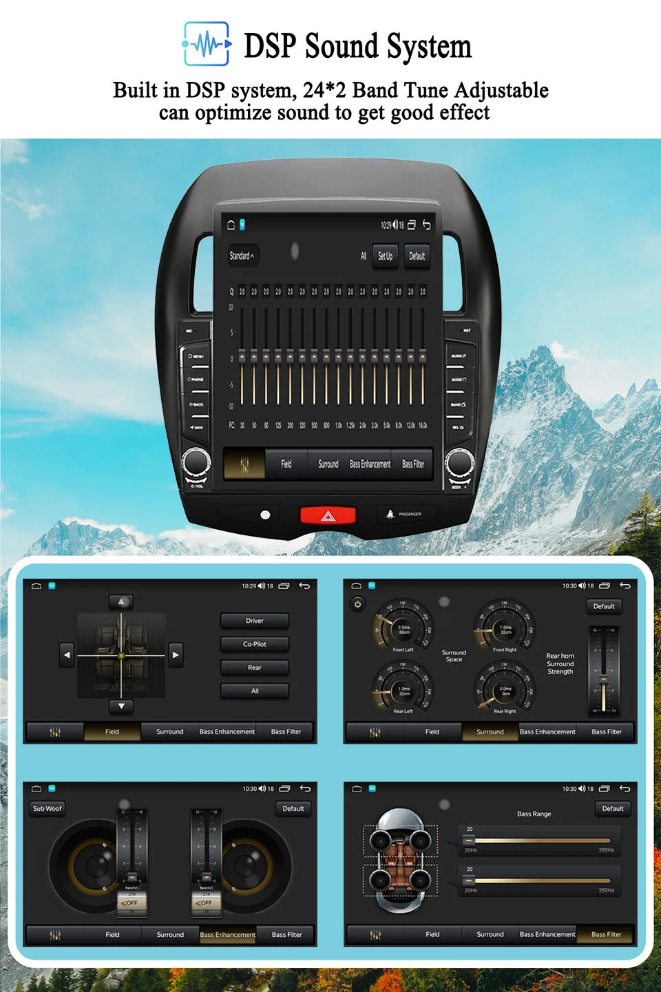 8G Ram Android 14.0 Car Radio Stereo GPS Navigation DVD Multimedia Player For Mitsubishi ASX 2010 2012 2014 2015 DVD Cassette