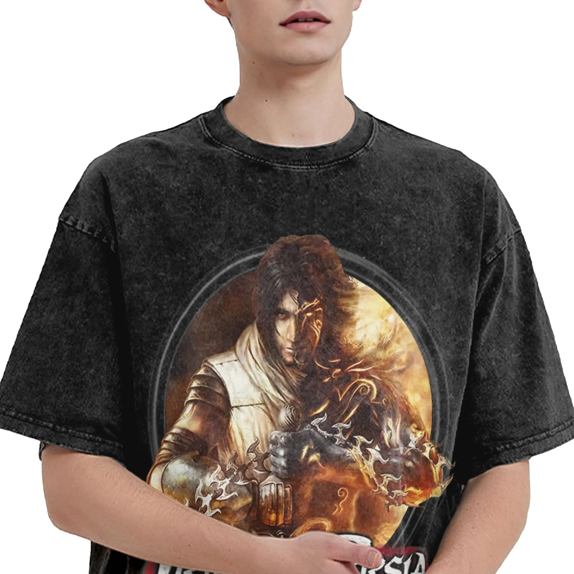 2026 Prince of Persia Washed Shirt Outfit Oversize T-Shirts  Men Women Tees