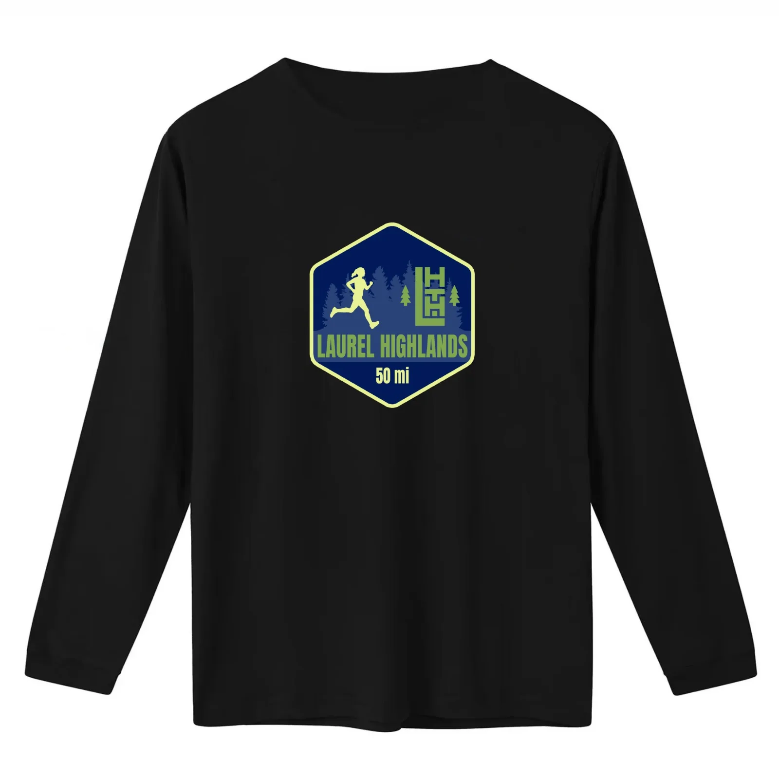 Laurel Highlands Trail Woman Runner T-Shirt Summer Casual Cotton Tee Oversized Streetwear Tops Vintage Graphic Print